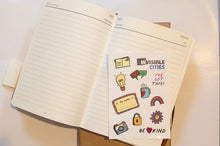 Load image into Gallery viewer, Repurposed journal &amp; sticker sets